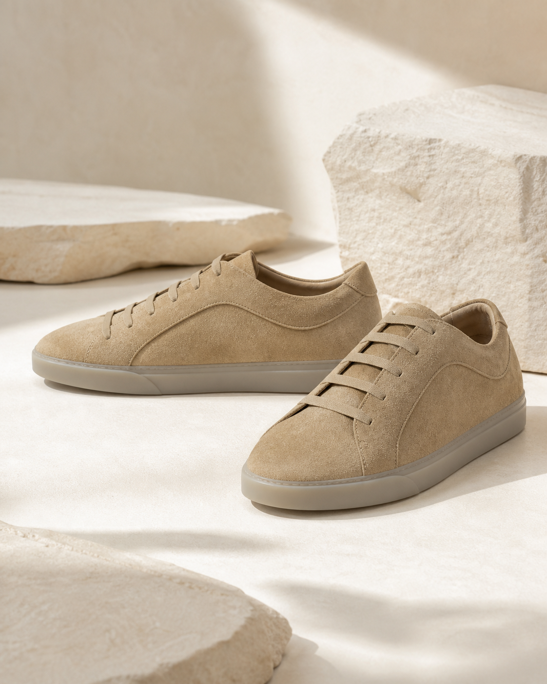Arc Panel Suede Sneaker